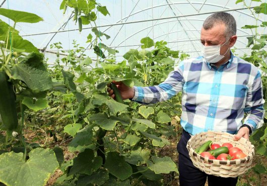 İLK HASADI BAŞKAN YAPTI
