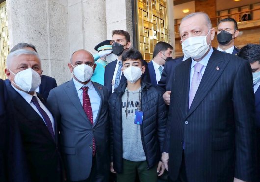 ŞENER SÖĞÜT, CUMHURBAŞKANI ERDOĞAN  İLE GÖRÜŞTÜ