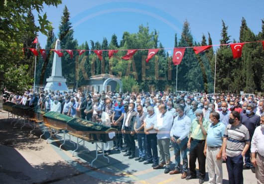 KAZA KURBANI  AİLE  GÖZYAŞLARIYLA UĞURLANDI