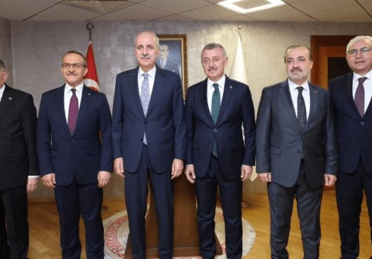 Kurtulmuş’tan Büyükşehir’e ziyaret