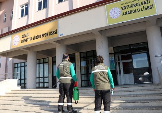 YÜZYÜZE EĞİTİM ÖNCESİ OKULLAR İLAÇLANDI