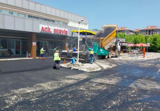 Kandıra Devlet Hastanesi acil girişi ve çıkışı asfaltlandı