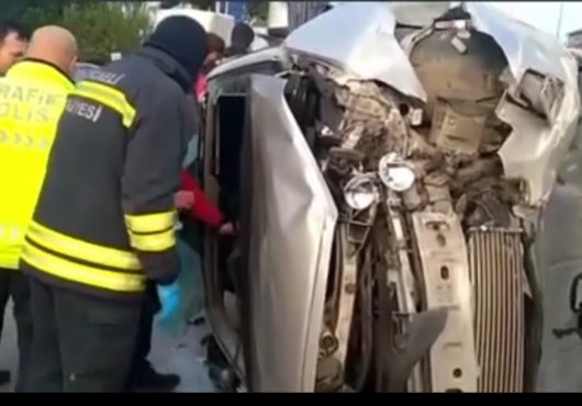 Kontrolden çıkan otomobil takla attı