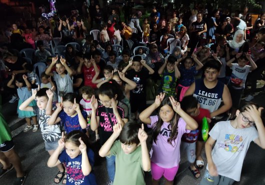YÜZBAŞILAR'DA ÇOCUKLAR DOYASIYA EĞLENDİ