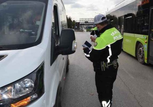 1196 araca idari işlem uygulandı  60 araç trafikten men edildi