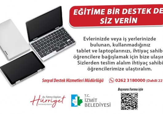İZMİT BELEDİYESİNDEN  ÖĞRENCİLERE  KIRTASİYE DESTEĞİ