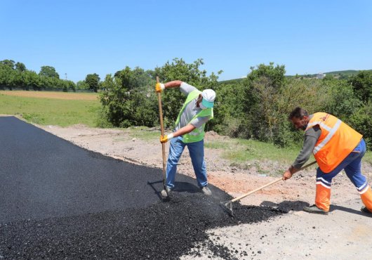 İLİMTEPE'YE 400 TON ASFALT