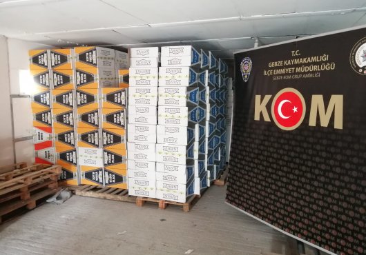 2 MİLYON  90 BİN MAKARON ELE GEÇİRİLDİ