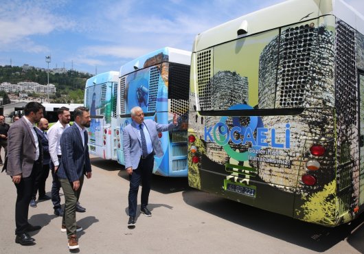 Kocaeli’nin turistik alanları otobüslere giydirildi
