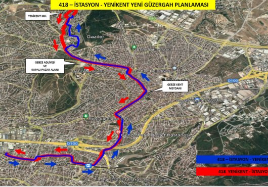 GEBZE'DE  TOPLU TAŞIMAYA YENİ DÜZENLEME