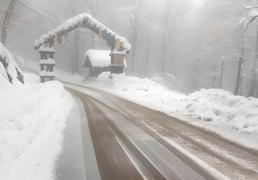 Kartepe'de kar kalınlığı 63 santimetreye ulaştı