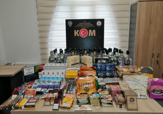 İş yerlerine gümrük  kaçağı mal operasyonu
