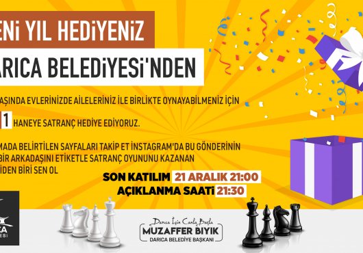 EVDE KALAN VATANDAŞLARA YENİ YIL HEDİYELERİ DARICA BELEDİYESİ’NDEN