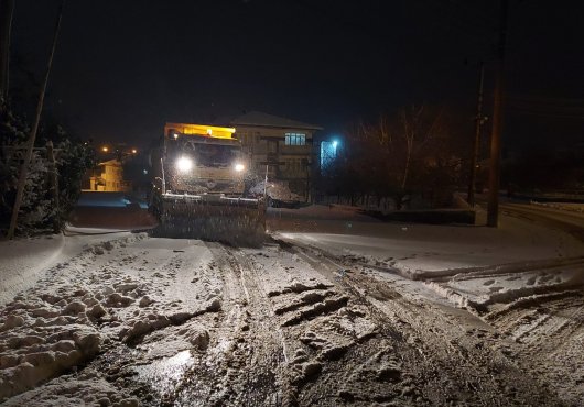Gebze’de karla mücadele dört koldan