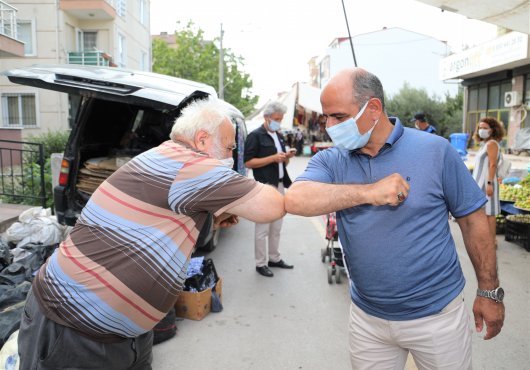 BAŞKAN SÖĞÜT'TEN PAZAR ZİYARETİ