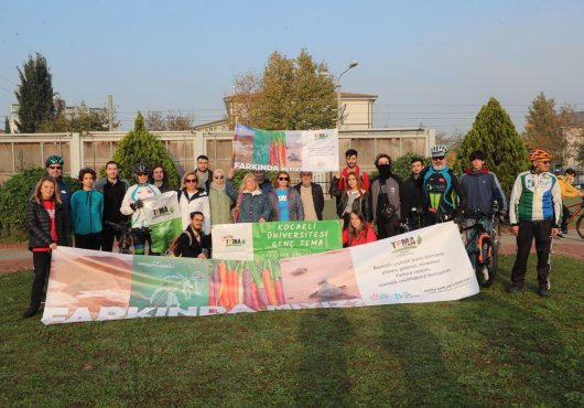 İzmit’te pedallar erozyonla  mücadele için çevrildi