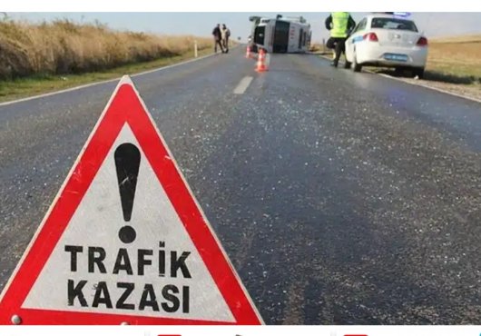 İŞÇİ SERVİSİ KAZA YAPTI 13 YARALI