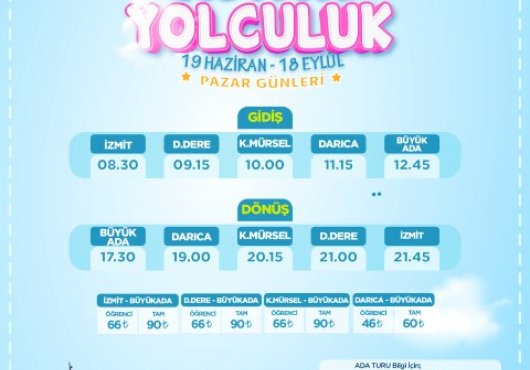 Körfez’de Mehtap ve Büyük Ada Turları başlıyor