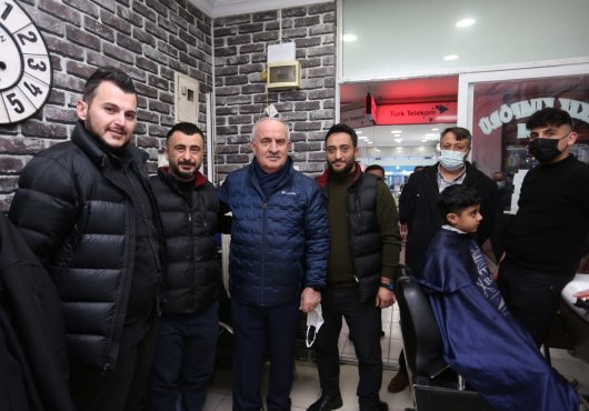 BAŞKAN AYGÜN, ESNAFLA İÇ İÇE