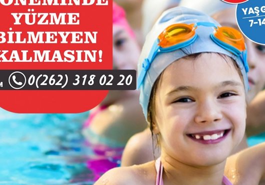 İzmit’te çocuklar yarıyıl tatilinde yüzmeyi öğrenecek!