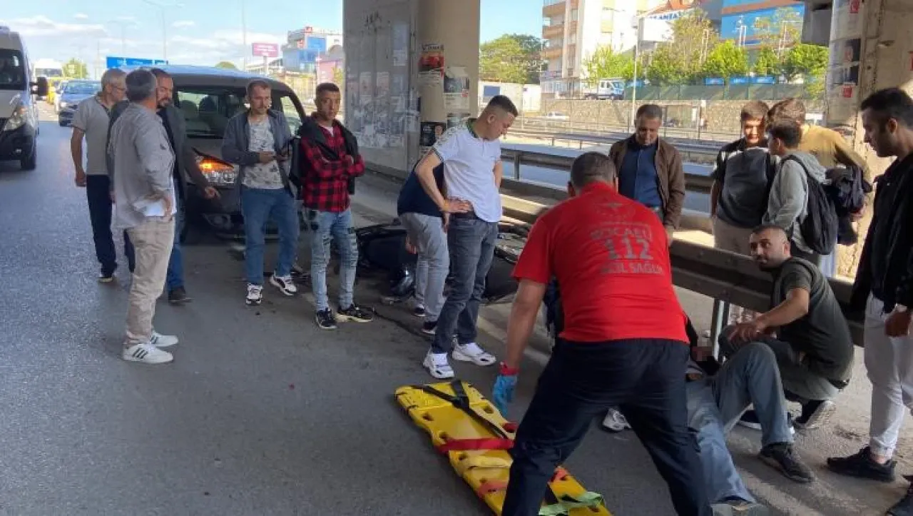 Kocaeli’de motosiklet kazası: 1 yaralı
