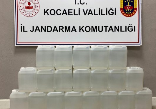 100 litre alkol ele geçirildi