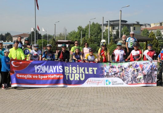 İzmit’te pedallar 19 Mayıs için çevrildi