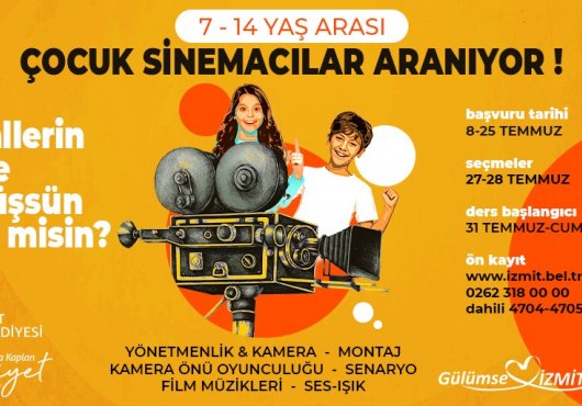 ÇOCUKLAR İÇİN SİNEMA OKULU AÇILIYOR