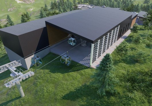 Teleferik projesinde temel betonu atıldı