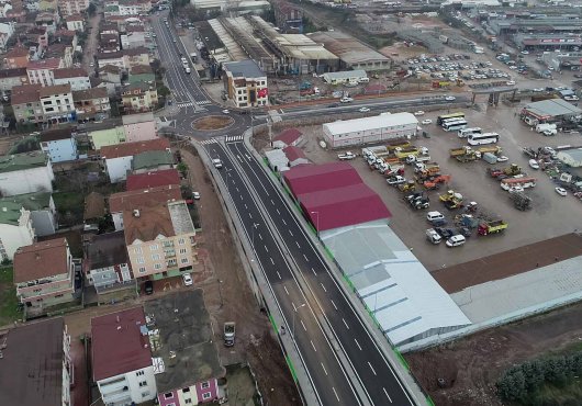 İLİMTEPE BAĞLANTI YOLUNUN 1. ETABI TAMAMLANDI