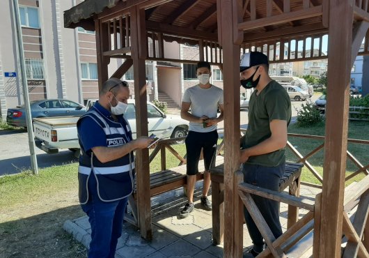 KORONA DENETİMİNDE 115 KİŞİYE İDARİ CEZA