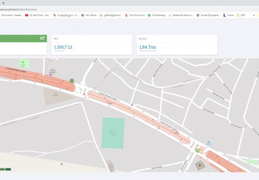 KOCAELİ AKILLI ULAŞIM SİSTEMLERİNDE BELİRLENEN  ROTADA İLERLİYOR