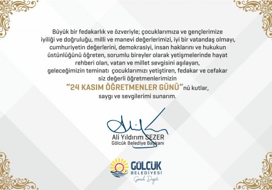  SEZER’DEN ÖĞRETMENLERE TEBRİK KARTI SÜRPRİZİ