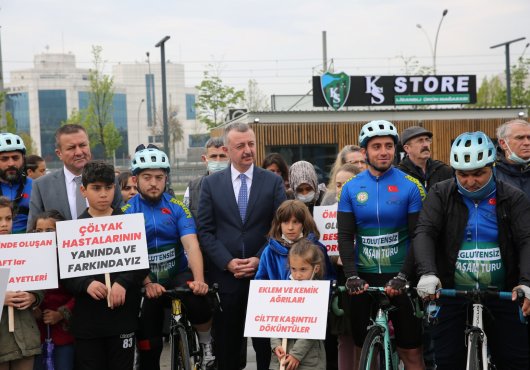    Çölyak için 264 km pedal çevirecekler