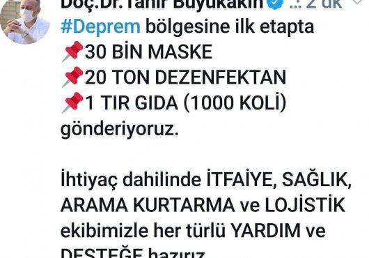 KOCAELİ'NDEN  İZMİR'E YARDIM ELİ