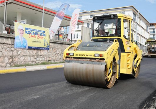 Körfez’in dört bir yanında asfalt çalışması
