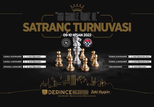 Derince’de Satranç Şöleni Yaşanacak