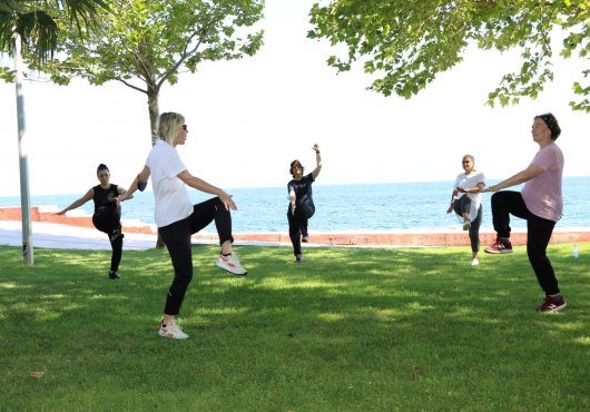 AÇIK HAVADA SPOR EGZERSİZLERİ BAŞLADI