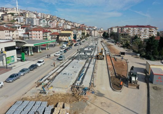 Kuruçeşme’de ray imalatı devam ediyor