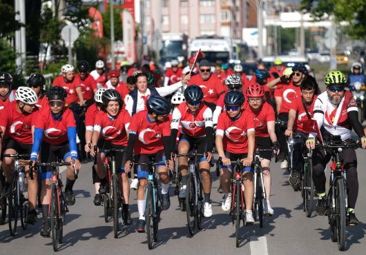 Pedallar 19 Mayıs ruhu ile çevrildi