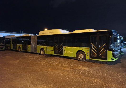 5 KÖRÜKLÜ OTOBÜS DAHA BÜYÜKŞEHİR'E TESLİM EDİLDİ