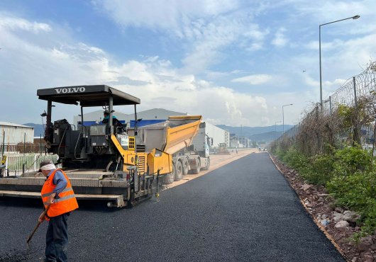 Ford Otosan fabrikası ile serbest bölge arasında yeni yan yol yapıldı