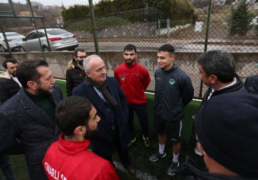 BAŞKAN AYGÜN'DEN ÇINARLISPOR'A ZİYARET